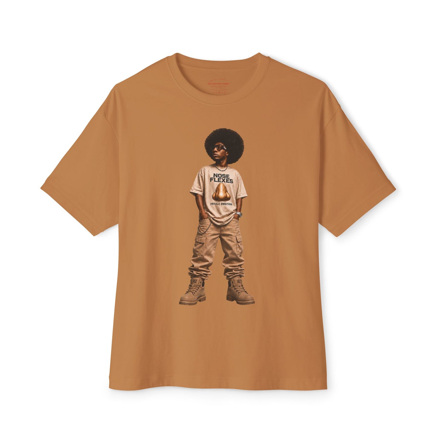 NOSE FLEXES™ “Inhale Ambition” Oversized Heavyweight Streetwear T-Shirt | JBZ™