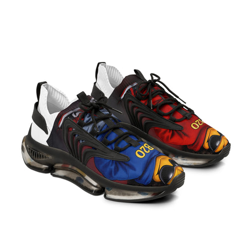 B2O Split Color Sneaker – Red & Blue Edition | Brooklyn 2 Ohio Apparel Streetwear Shoes