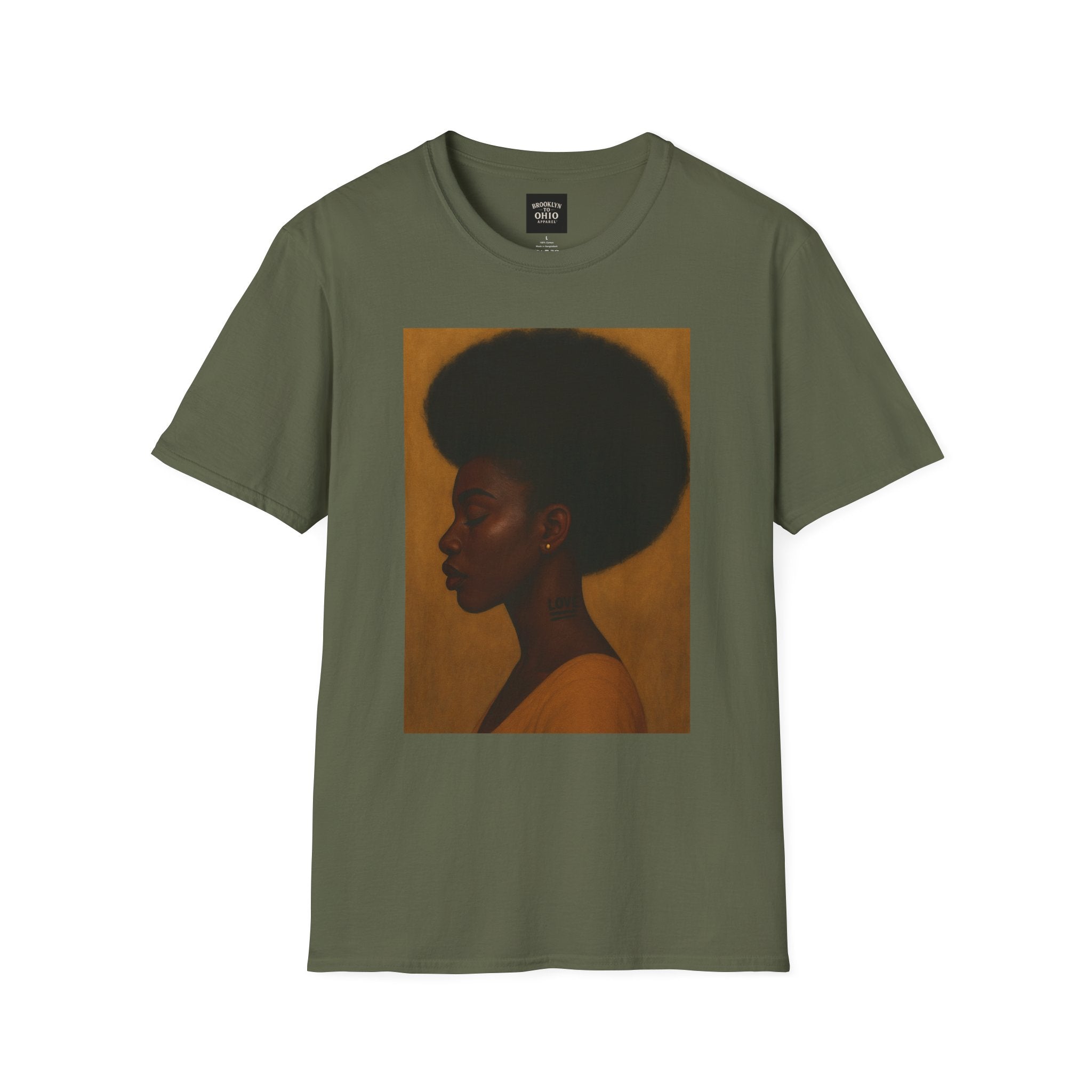 Love in Silence Afro Art Graphic Tee
