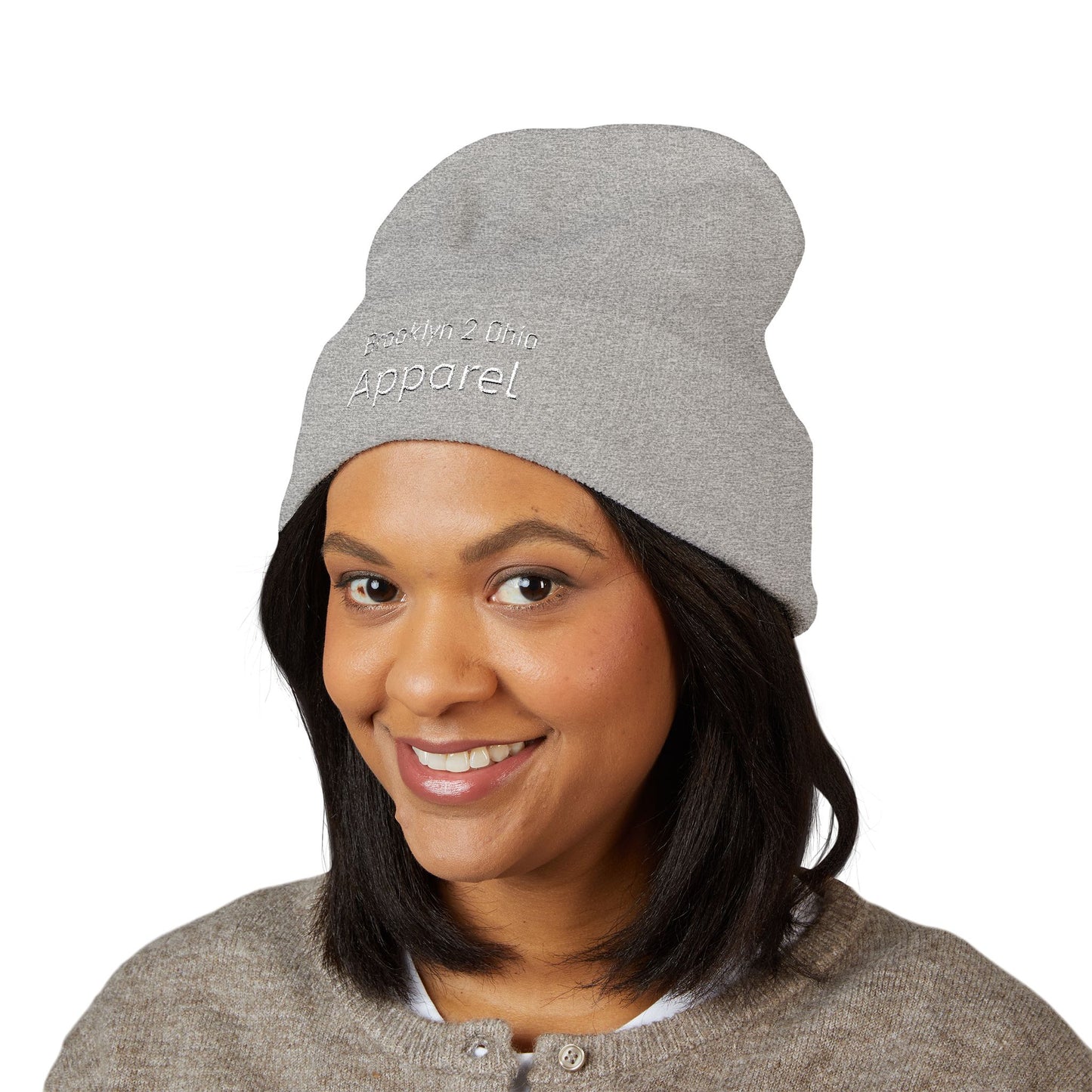 Brooklyn 2 Ohio Cuffed Beanie – Embroidered Unisex Winter Hat