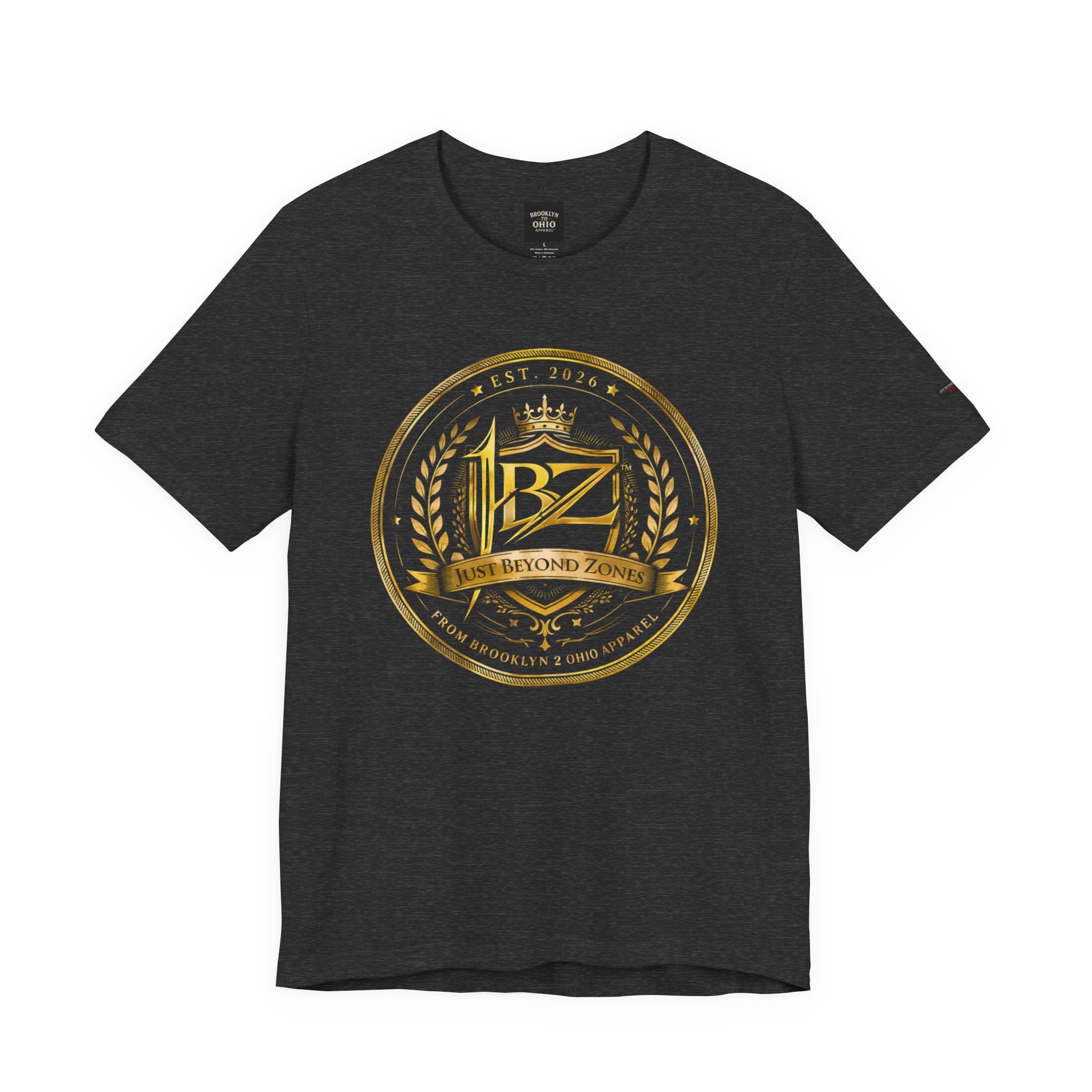 JBZ Royal Crest Graphic T-Shirt – Just Beyond Zones Streetwear