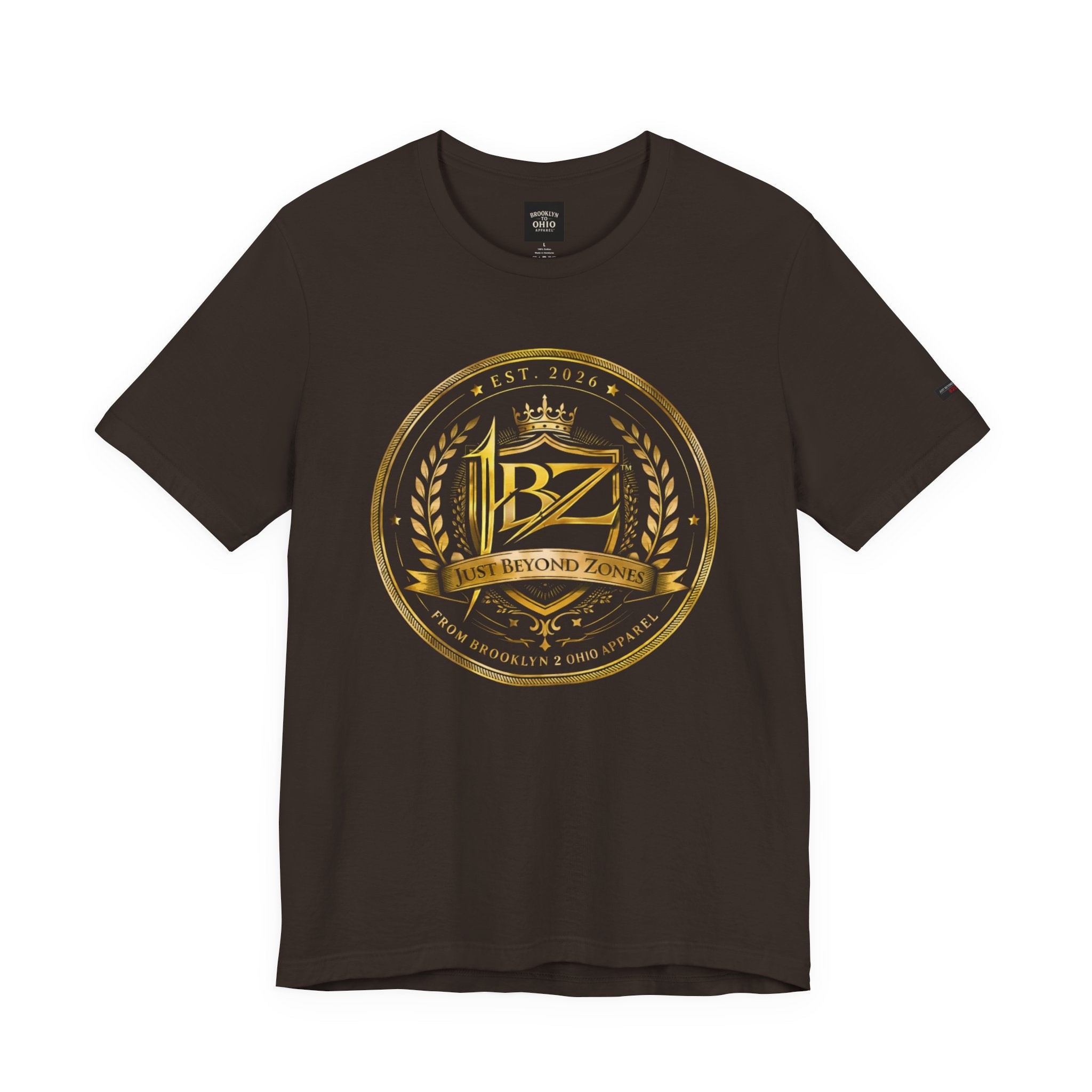 JBZ Royal Crest Graphic T-Shirt – Just Beyond Zones Streetwear