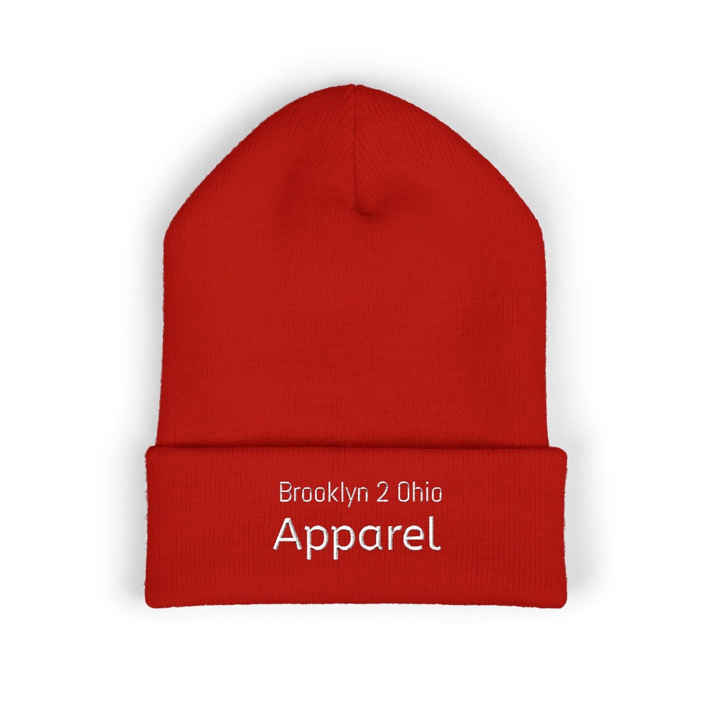 Brooklyn 2 Ohio Cuffed Beanie – Embroidered Unisex Winter Hat