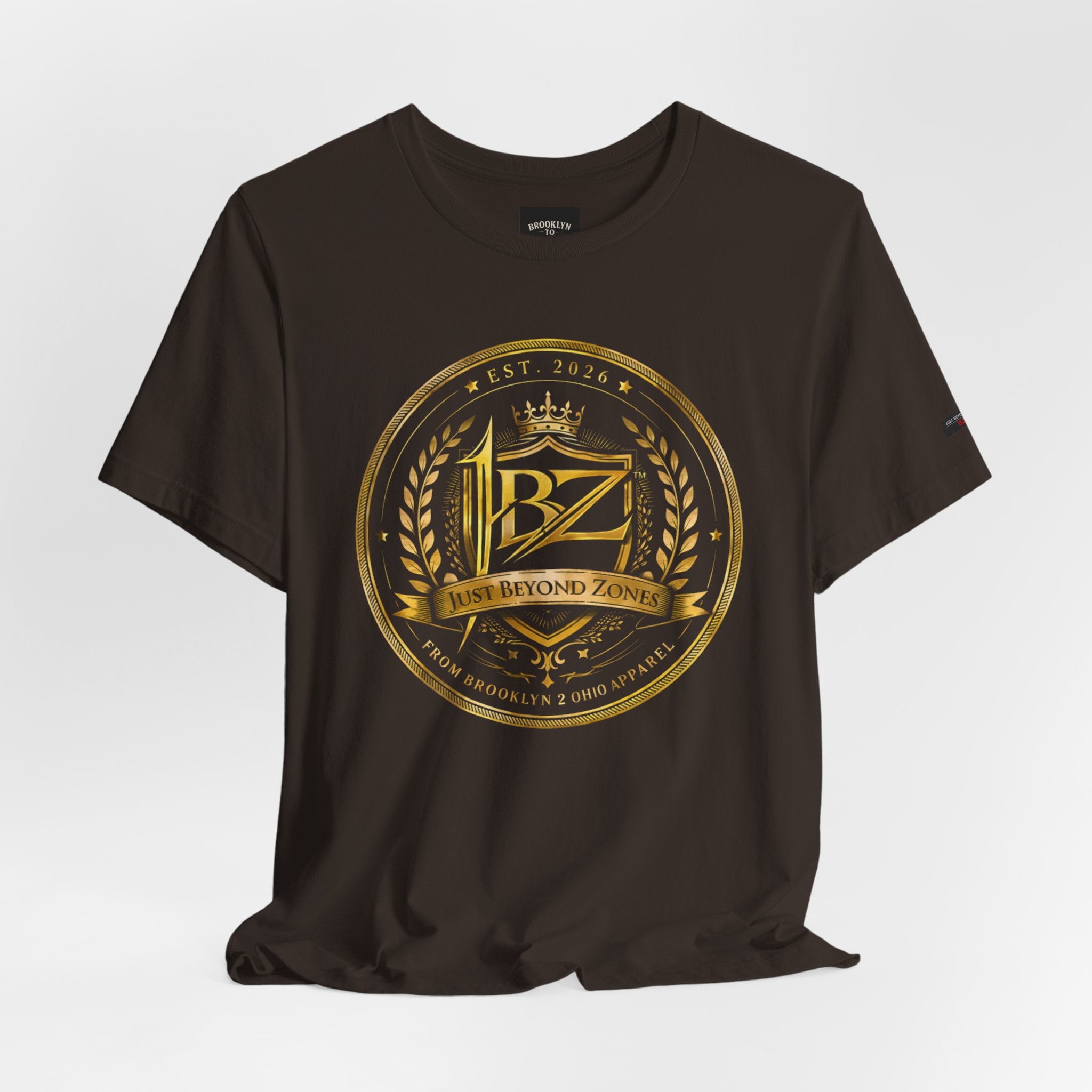 JBZ Royal Crest Graphic T-Shirt – Just Beyond Zones Streetwear