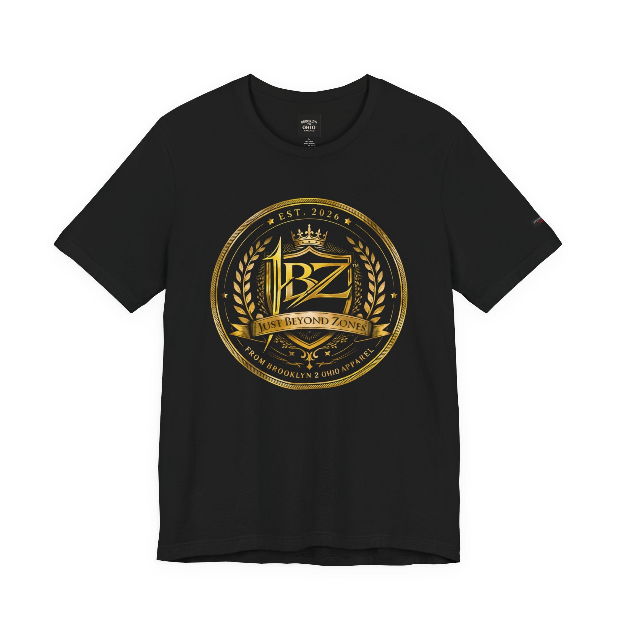 JBZ Royal Crest Graphic T-Shirt – Just Beyond Zones Streetwear