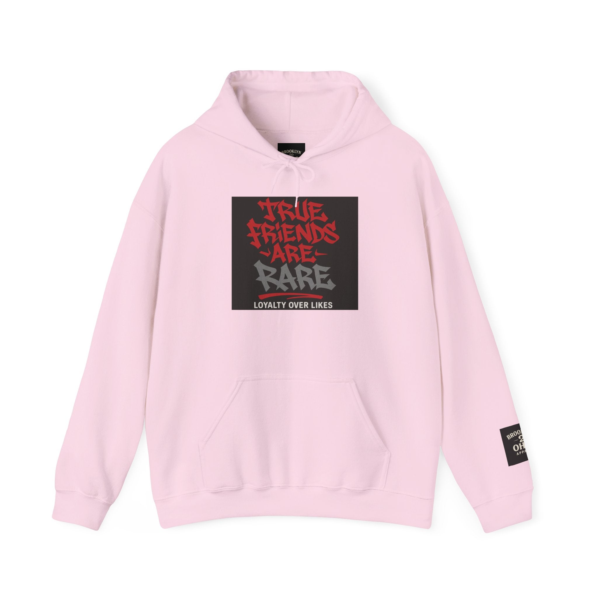 True Friends Are Rare – Loyalty Over Likes” Unisex Heavy Blend™ Hoodie | Brooklyn 2 Ohio Apparel