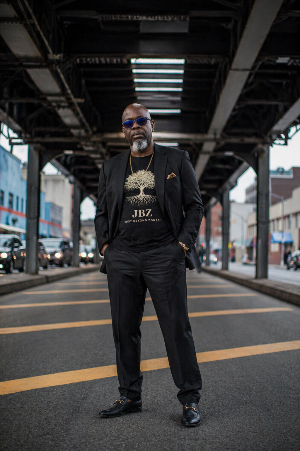 JBZ “Rooted in Growth™” Black Tee