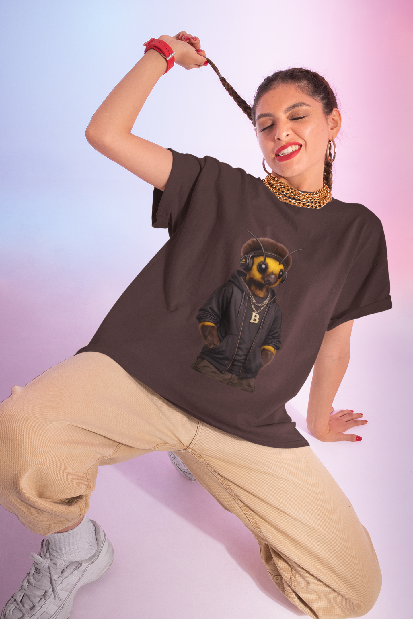JBZ Guardian Bee Honey Graphic T-Shirt | Brooklyn 2 Ohio Apparel