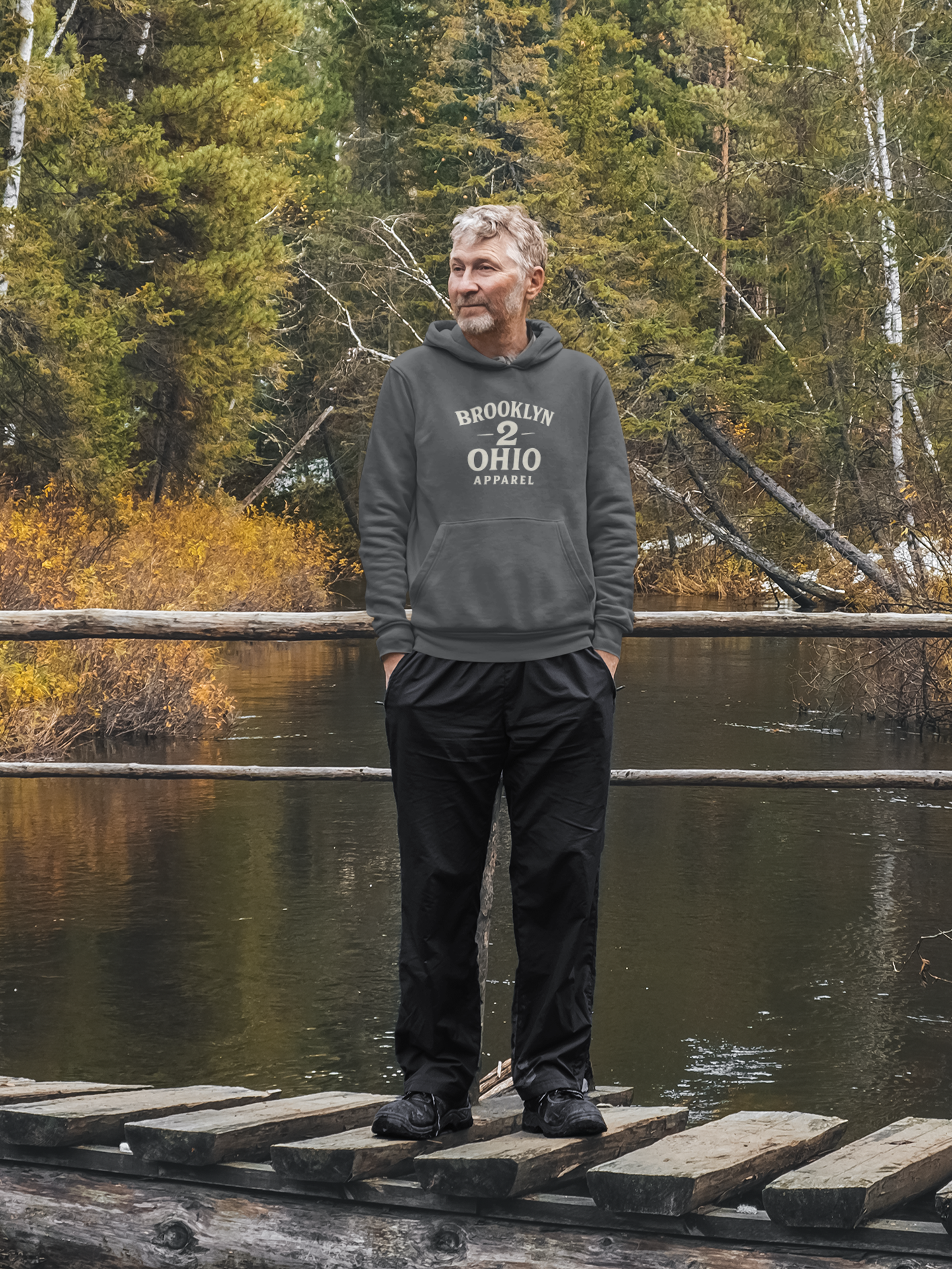 Brooklyn to Ohio Apparel Classic Hoodie