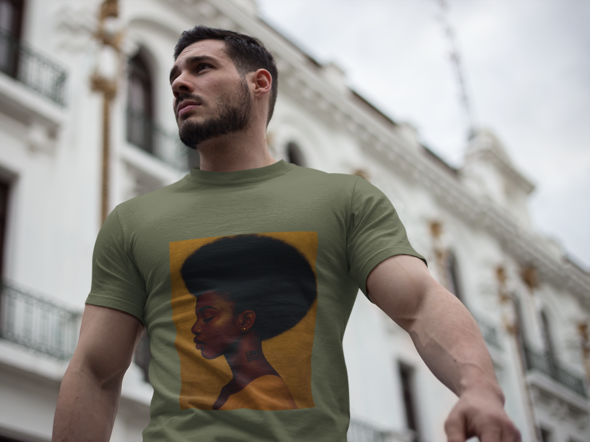 Love in Silence Afro Art Graphic Tee