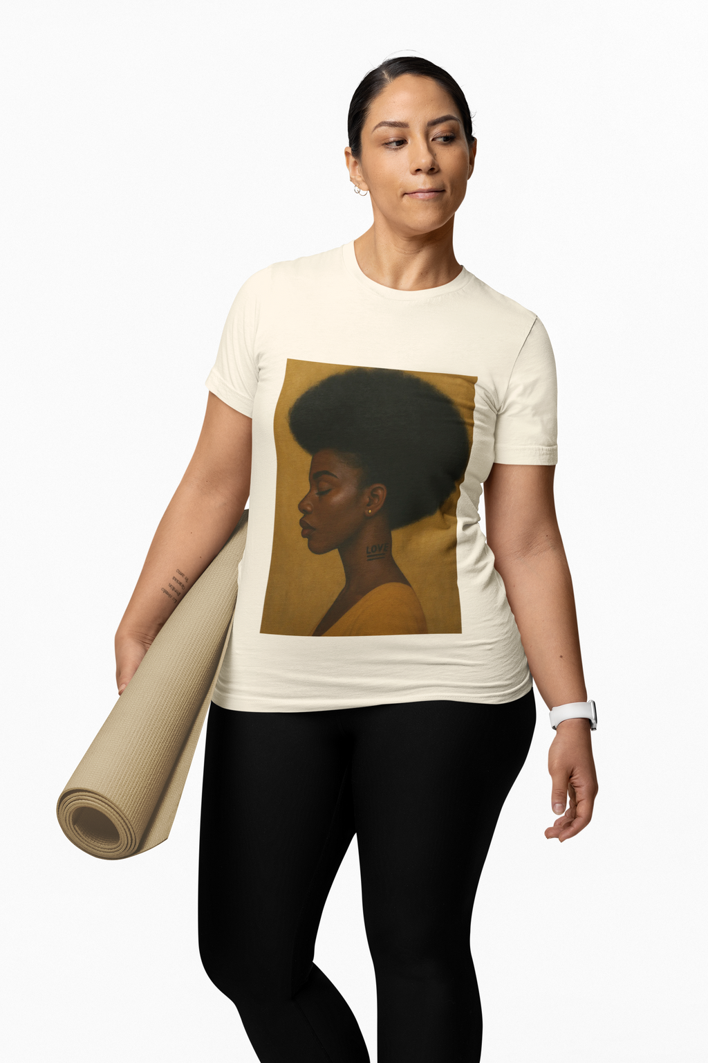 Love in Silence Afro Art Graphic Tee