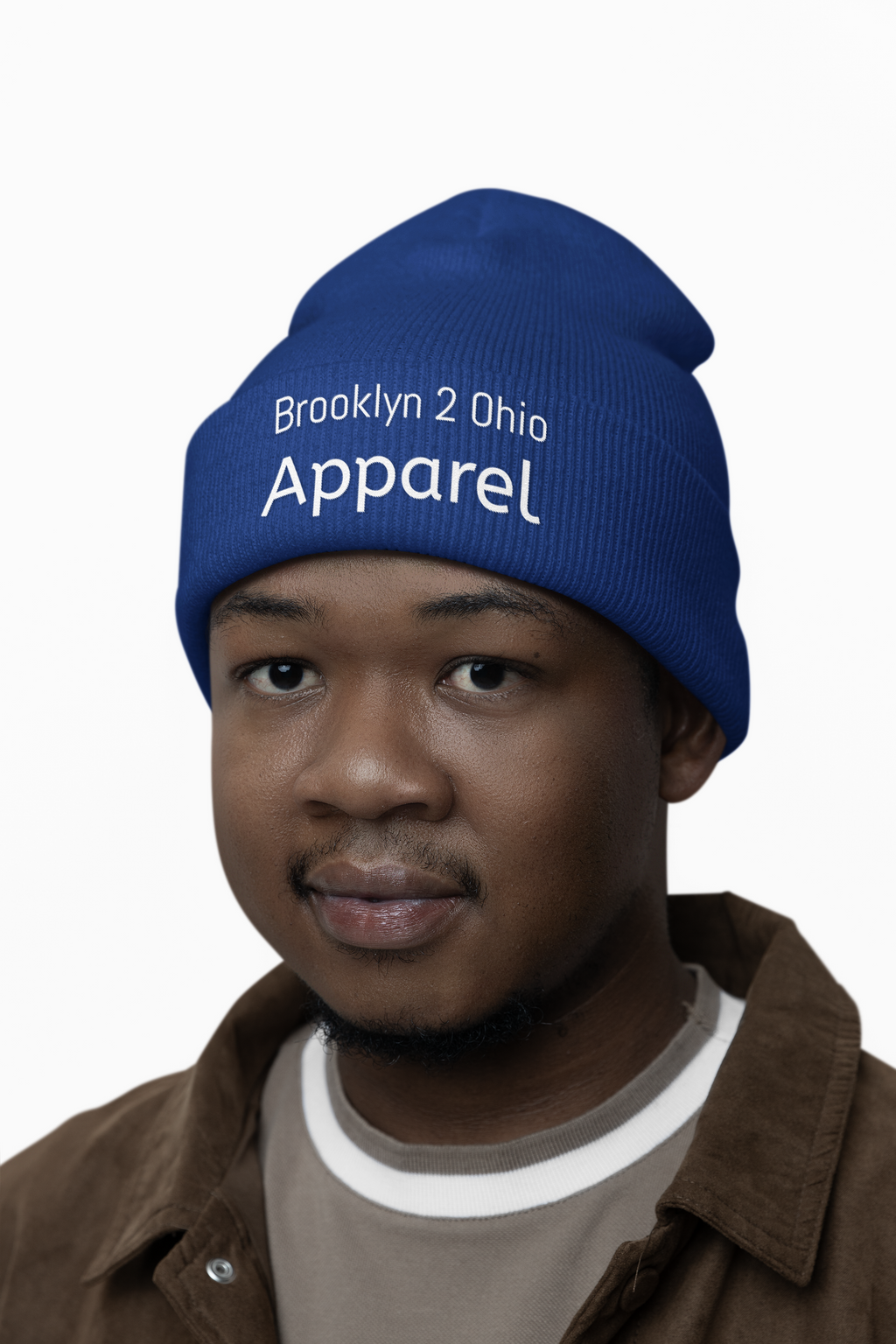 B2O Cuffed Beanie – Embroidered Unisex Winter Hat