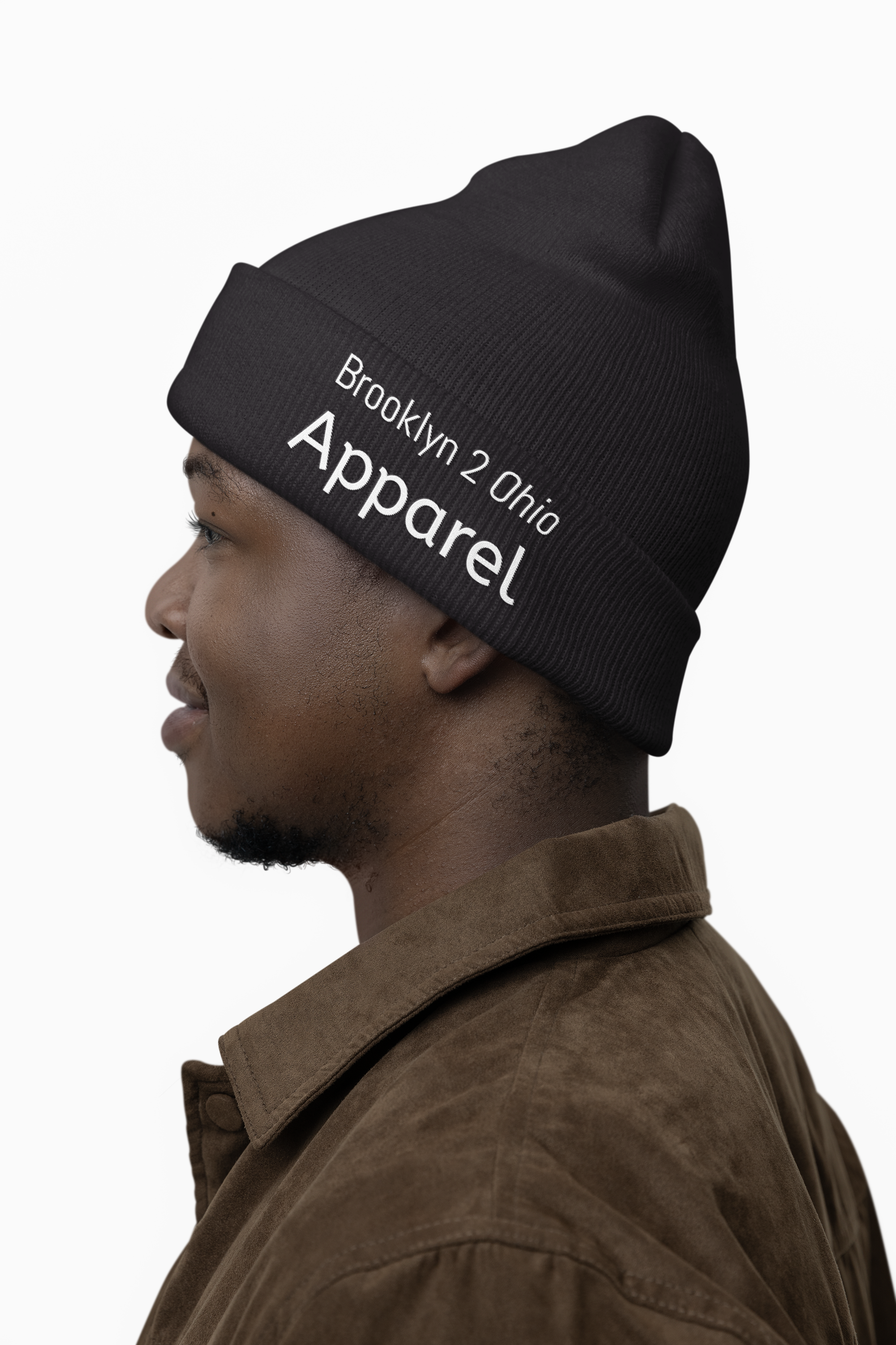 B2O Cuffed Beanie – Embroidered Unisex Winter Hat