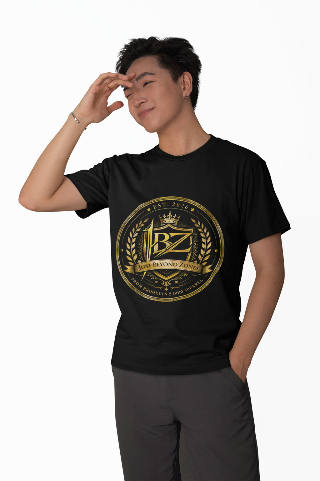 JBZ Royal Crest Graphic T-Shirt – Just Beyond Zones Streetwear