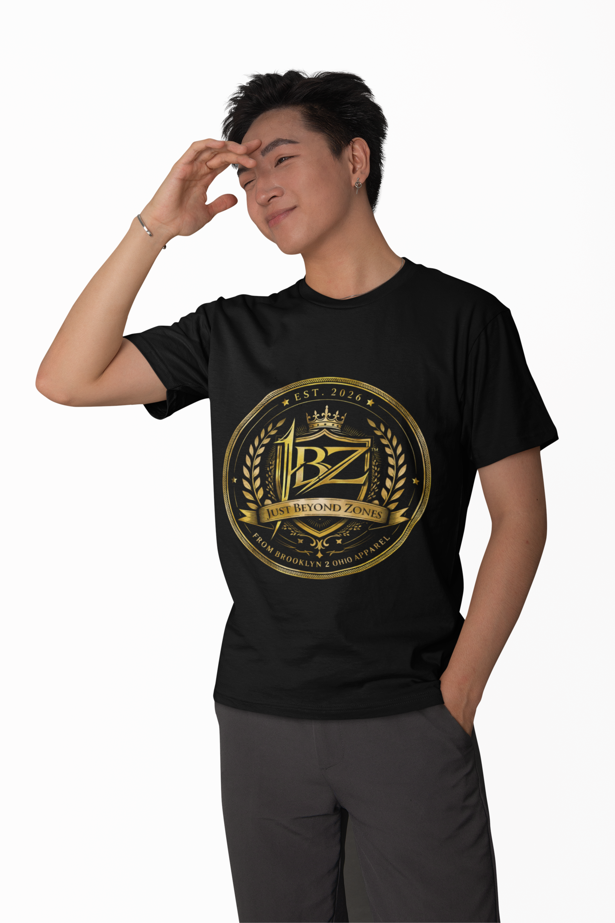 JBZ Royal Crest Graphic T-Shirt – Just Beyond Zones Streetwear