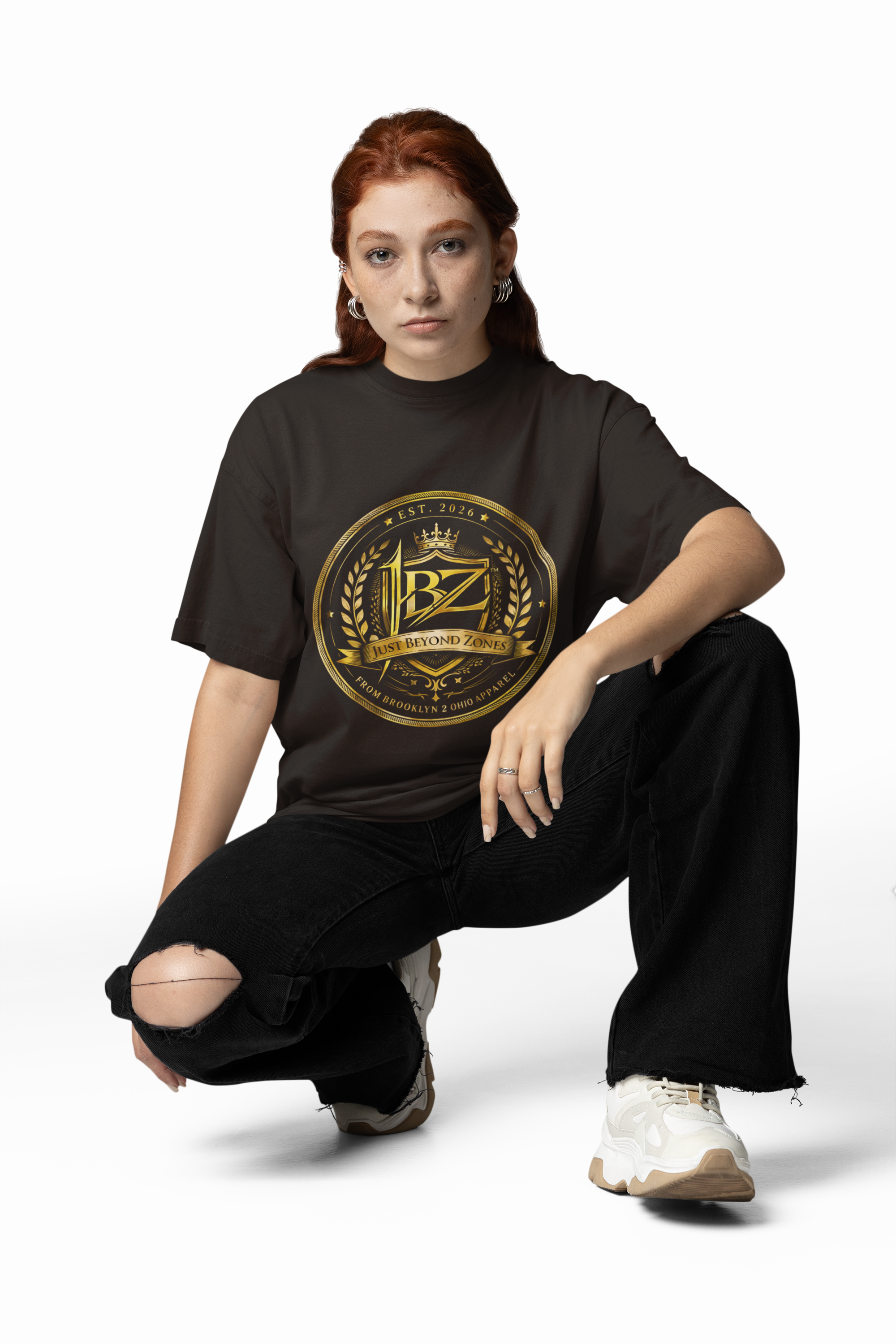 JBZ Royal Crest Graphic T-Shirt – Just Beyond Zones Streetwear