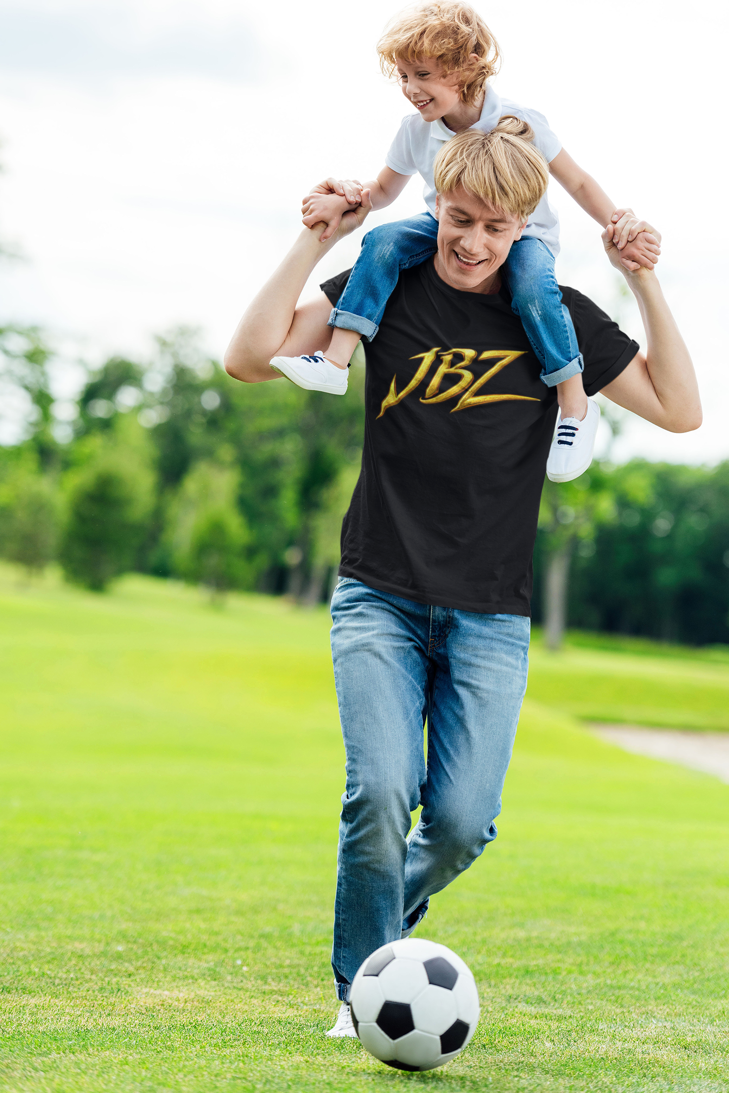 JBZ Gold Logo T-Shirt – Just Beyond Zones Streetwear