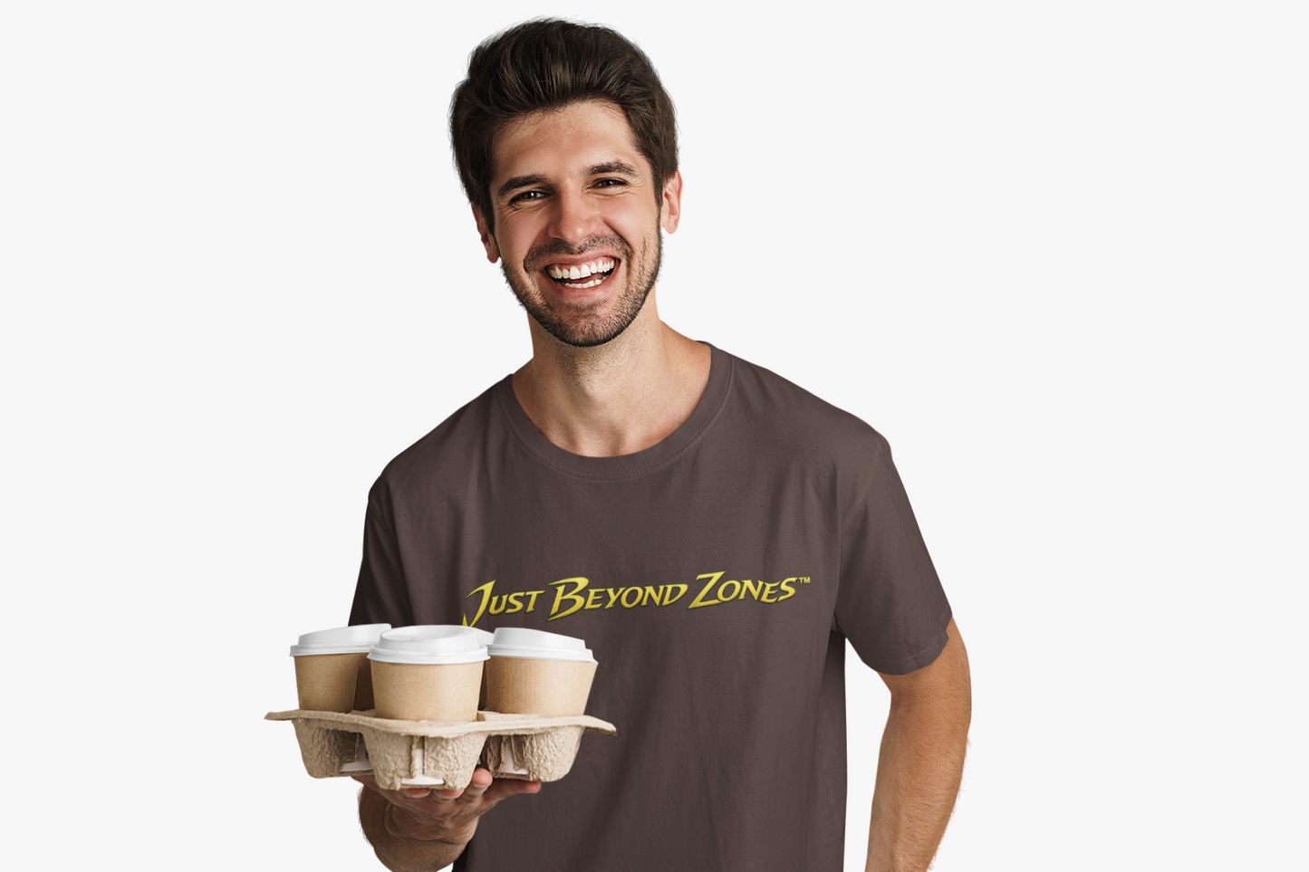 Just Beyond Zones Gold Logo T-Shirt – Unisex Cotton Tee (Gildan 5000)