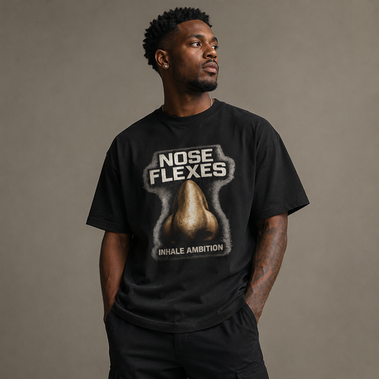 Inhale Ambition™ Heavyweight Oversized T-Shirt | Vintage Urban Streetwear Graphic Tee