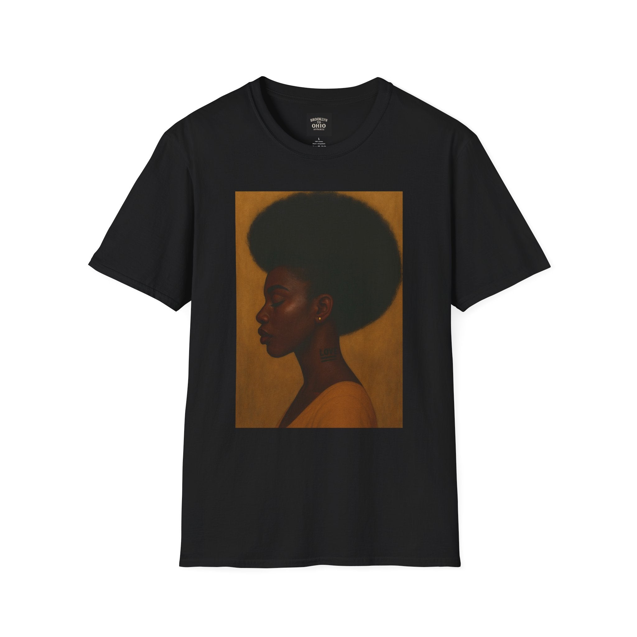 Love in Silence Afro Art Graphic Tee