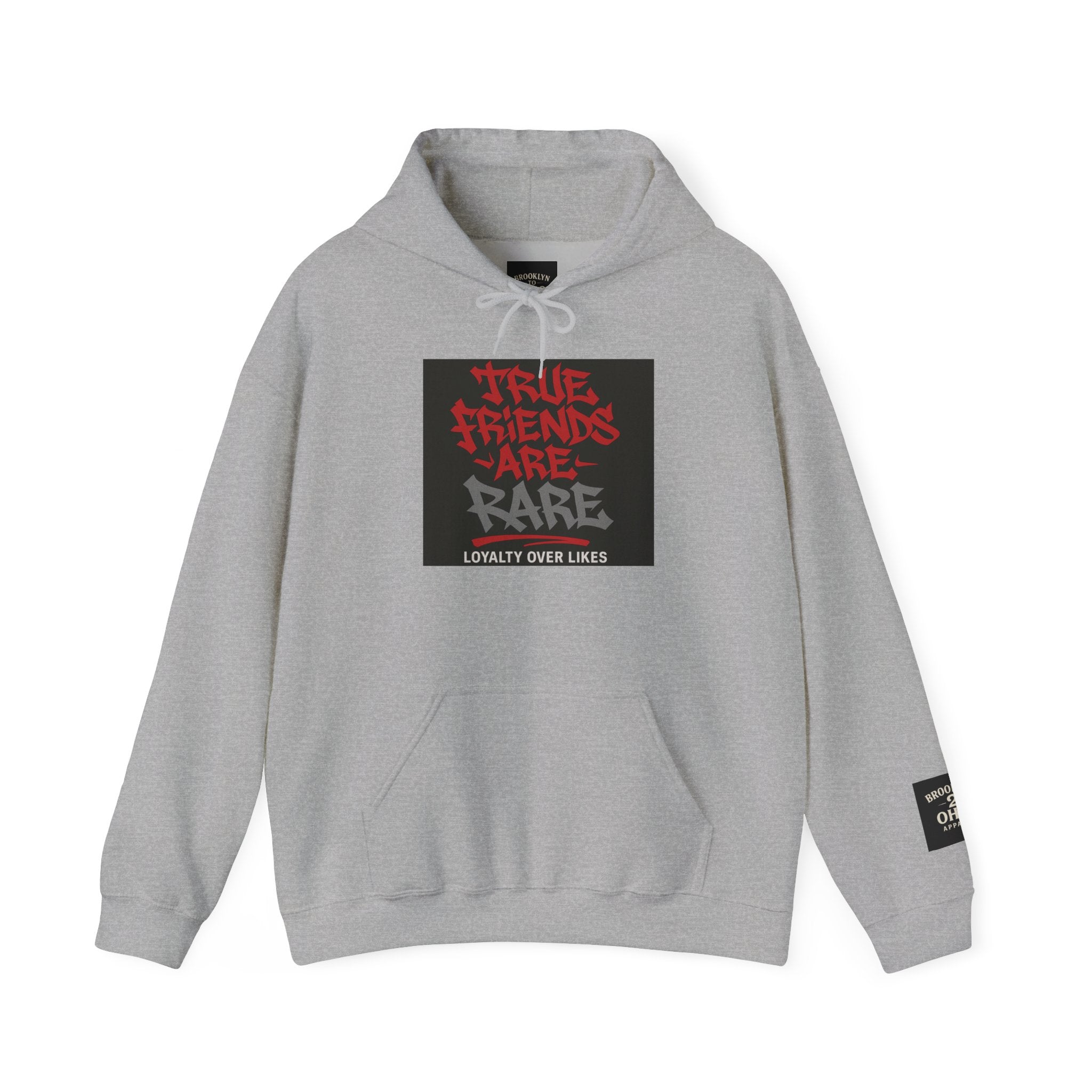True Friends Are Rare – Loyalty Over Likes” Unisex Heavy Blend™ Hoodie | Brooklyn 2 Ohio Apparel