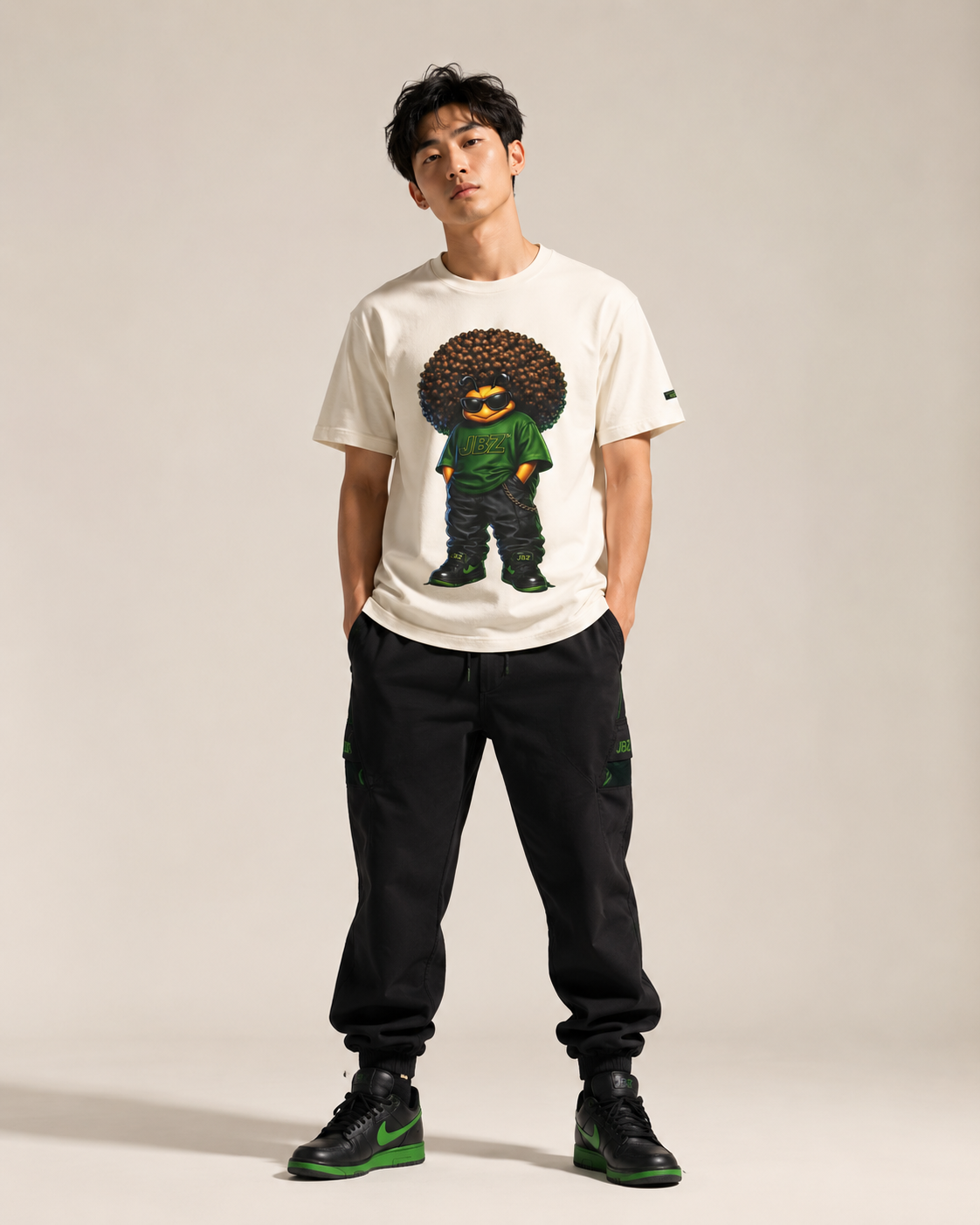 JBZ Guardian Bee Unisex Streetwear Graphic T-Shirt