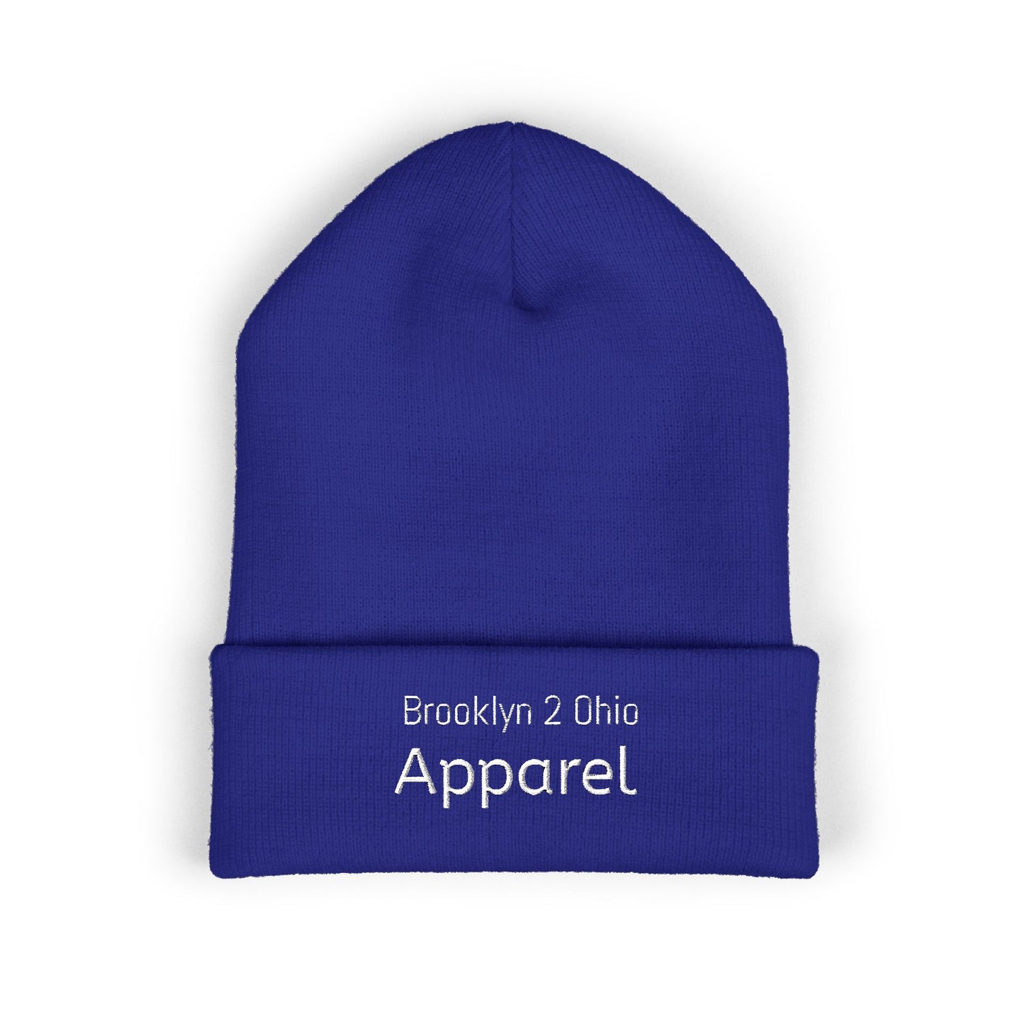 Brooklyn 2 Ohio Cuffed Beanie – Embroidered Unisex Winter Hat