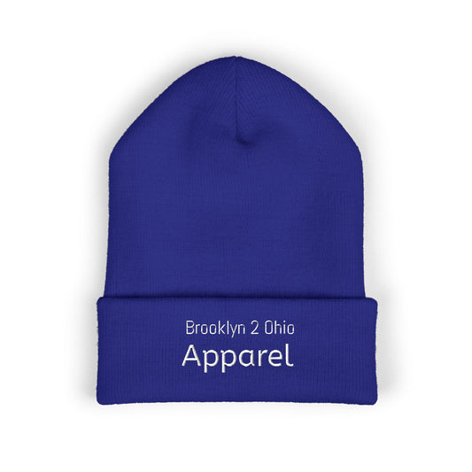 Brooklyn 2 Ohio Cuffed Beanie – Embroidered Unisex Winter Hat