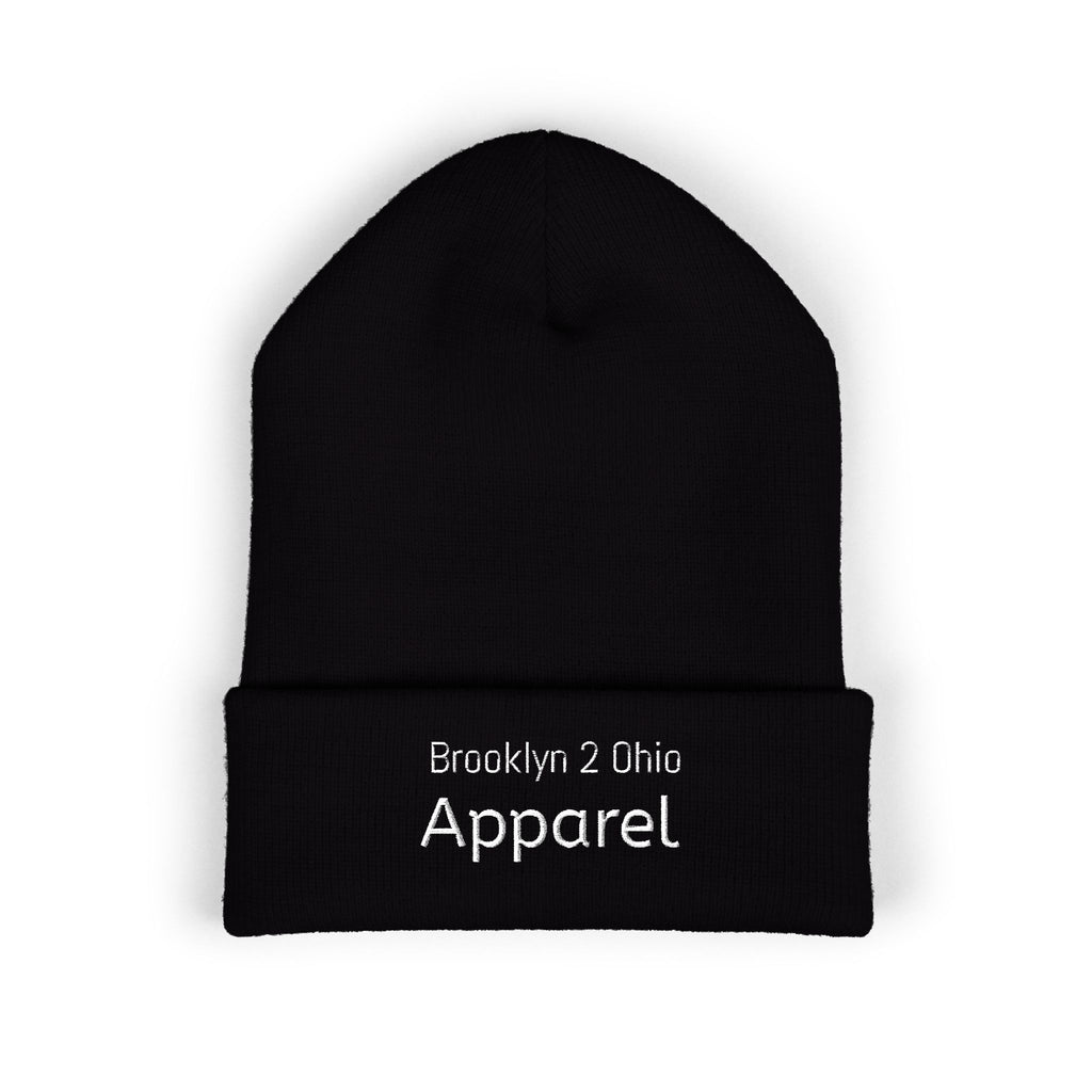 B2O Cuffed Beanie – Embroidered Unisex Winter Hat