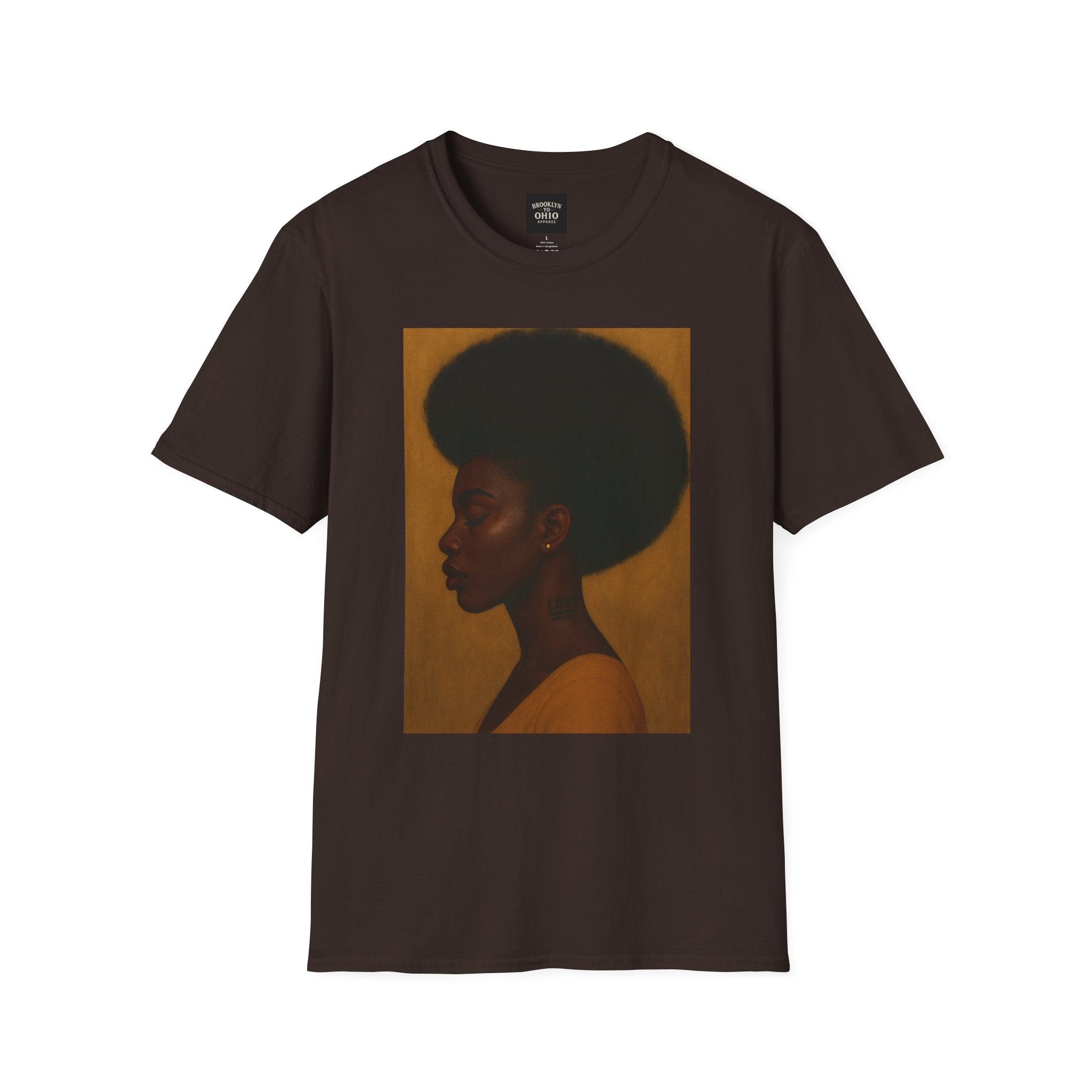 Love in Silence Afro Art Graphic Tee