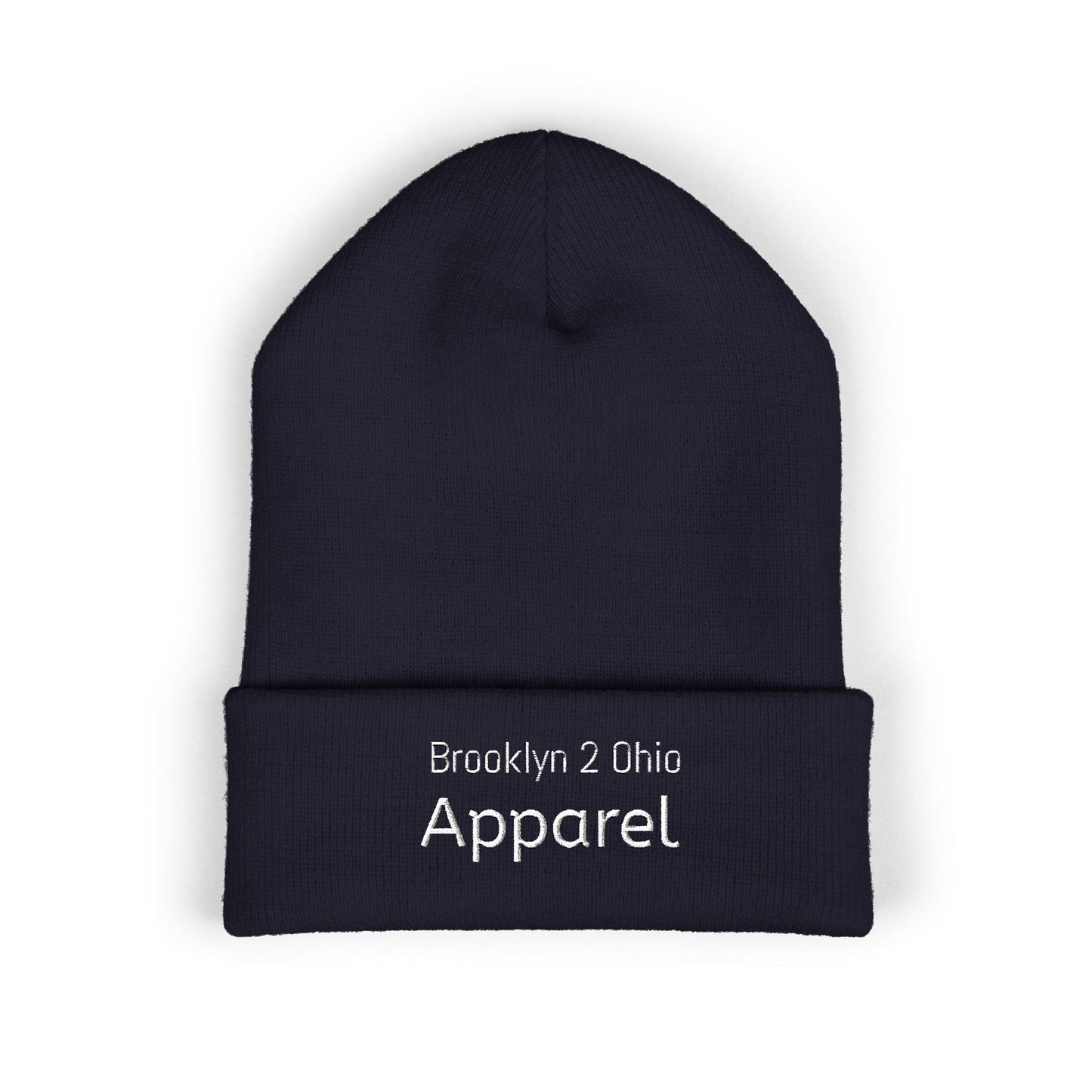 Brooklyn 2 Ohio Cuffed Beanie – Embroidered Unisex Winter Hat