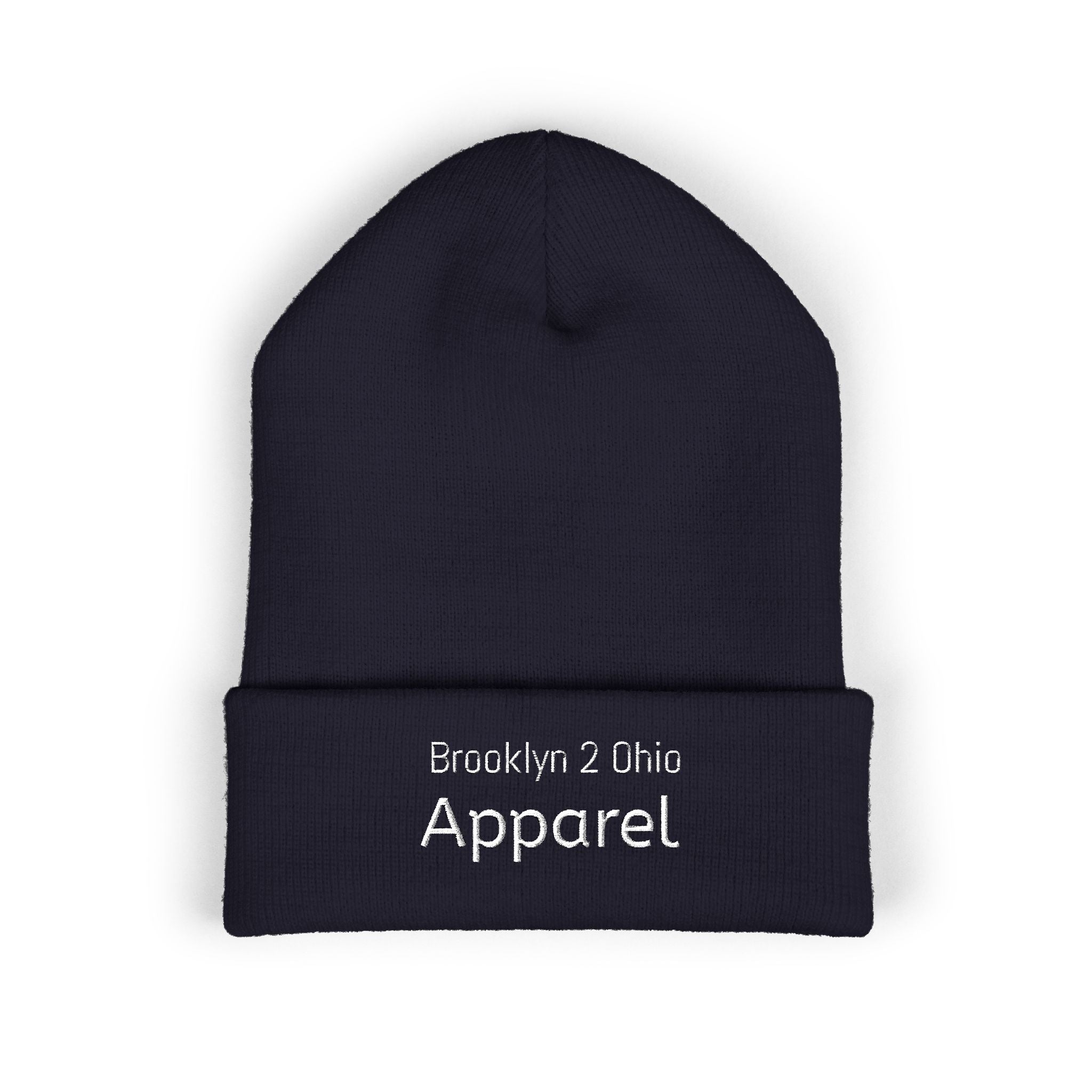 B2O Cuffed Beanie – Embroidered Unisex Winter Hat