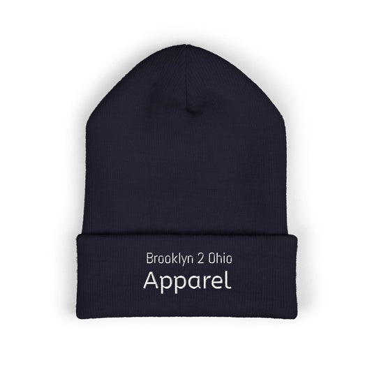Brooklyn 2 Ohio Cuffed Beanie – Embroidered Unisex Winter Hat