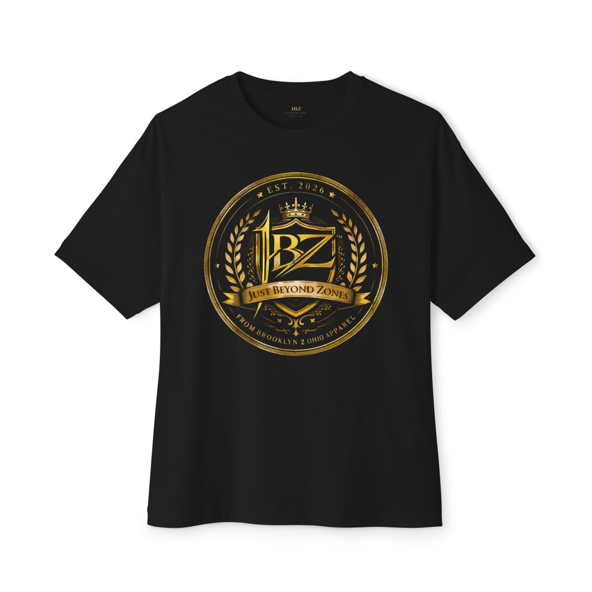 JBZ Royal Crest Graphic T-Shirt – Just Beyond Zones Streetwear
